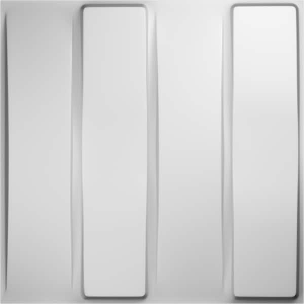 Ekena Millwork Caputo EnduraWall Decorative 3D Wall Panel, White, 19 5/8"W x 19 5/8"H WP20X20CAWH - main